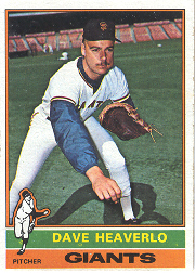 1976 Topps Baseball Cards      213     Dave Heaverlo RC